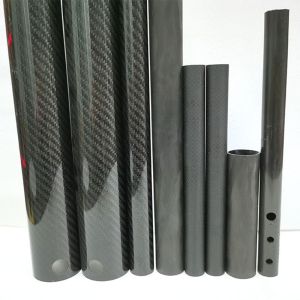 High Stiffness 100% 3K Carbon Fiber Pipe Chemical Resistant
