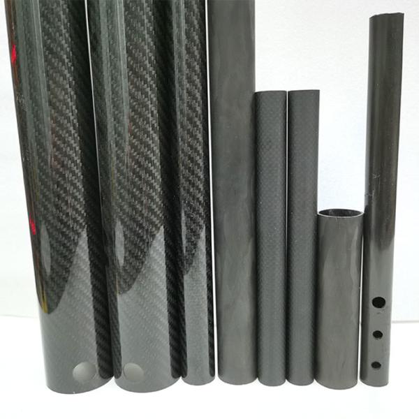 Buy High Stiffness 100% 3K Carbon Fiber Pipe Chemical Resistant at wholesale prices