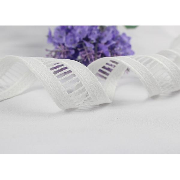Water Soluble MIlk Silk White Lace Trim Ribbon For Garment Dress 1/2 Inches Width