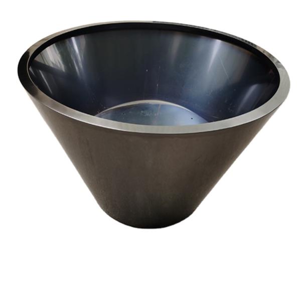 High fashion glossy glazed black big flower pot outdoor round