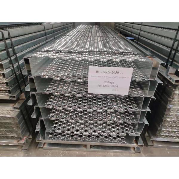 Industrial Mezzanines Diamond Safety Grating Aluminum Metal Stair Treads Anti Skid
