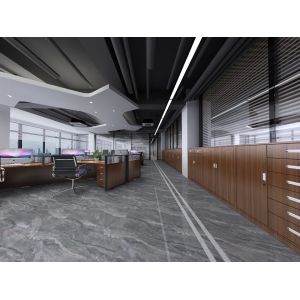 80x80cm Gray Marble Polished Porcelain Floor Tile