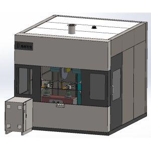 Four Stations Brass Sanitary Ware Parts Surface Industrial Polishing Machine