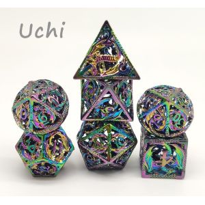 Lightweight Mini RPG Dice High Temperature Handmade 7 Piece Set