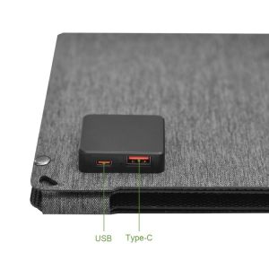 30W 12V Foldable Solar Panel Your Essential Tool For Portable Cell Phone