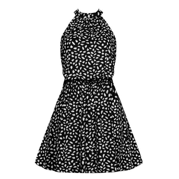 Summer Female Split Stylish Style Floral Print Women Dress Sleeveless V-Neck Spaghetti Strap Beach Dress