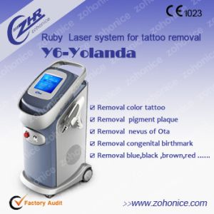 Vertical Laser Tattoo Removal Machine Removal Pigment Plaque , High Energy