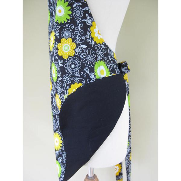 Ladies Apron, Floral Apron, Kitchen Apron, Full Cooking Apron, Gift For Women, Yellow Apron, cooking Apron, Adult Aprons