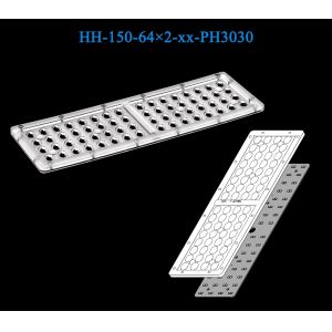 Quality 128 pcs 3030 LEDs Optical Grade PC Material Environment-Friendly Lens For Street&amp;Flood Lighting for sale