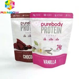 Custom Printed Doypack packaging bags for powder stand up aluminum foil food