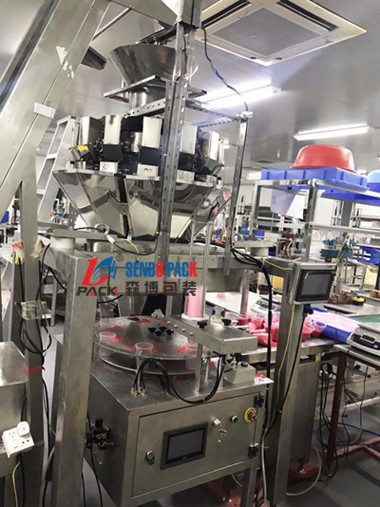 Buy Bath salt  plastic cup weighing and filling machine at wholesale prices