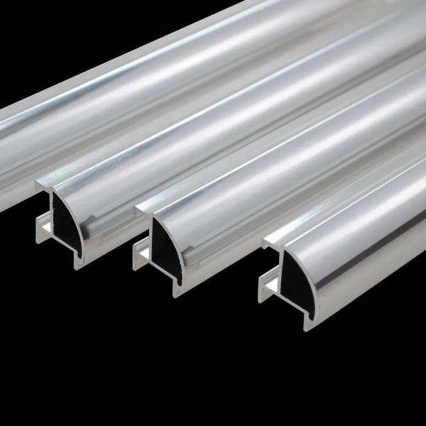 Custom Shiny Bathroom Aluminum Profiles Polishing Sliver Extruded Aluminum U