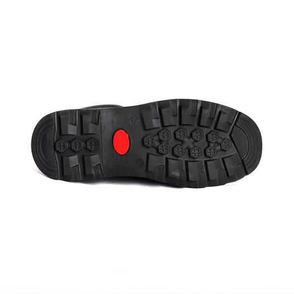 Embossed Cow Leather Sole Puncture Slip Resistant Workplace Protection PU Safety Shoes