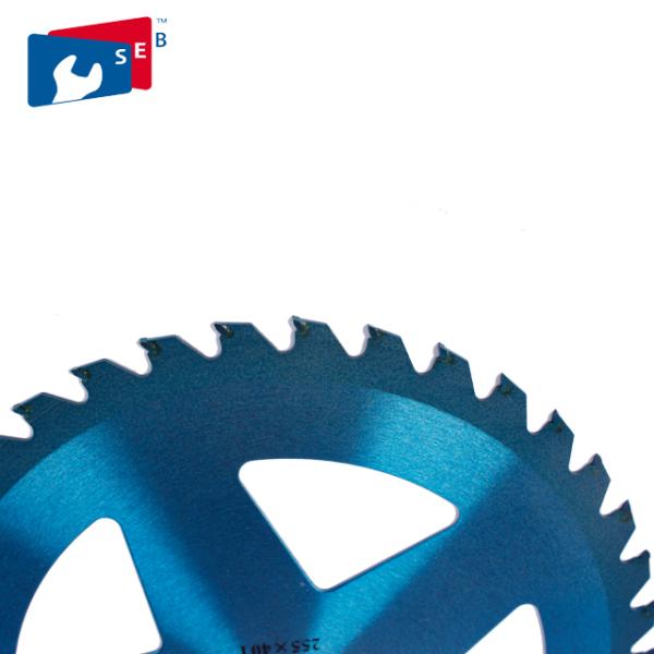 Painted Blue Finishing TCT Saw Blade 16 - 70 Mm Hole Size 255 X 30 X 40 T