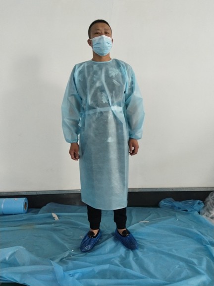 Buy Long Sleeve Personal CE AATCC Disposable Protective Suit at wholesale prices