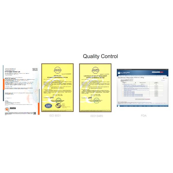 FDA Titanium Bridge Dental Implant Titanium Framework With Crown