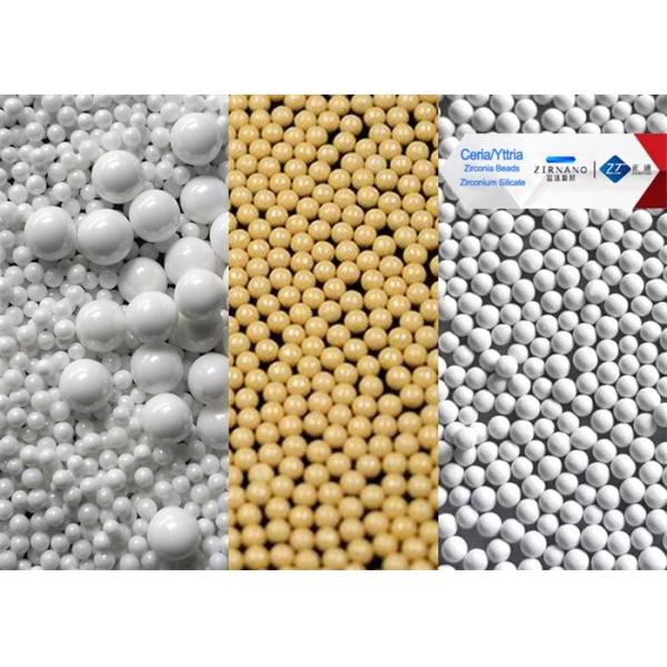 Buy 95 Yttria Zirconia Ceramic Grinding Media , 80 Ceria Zirconia High Toughness Grinding Media Balls at wholesale prices