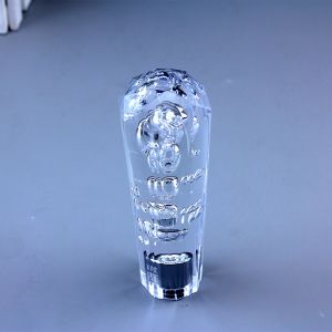 Flower Resin Shift Knob Logo Customized LED Car Gear Knob