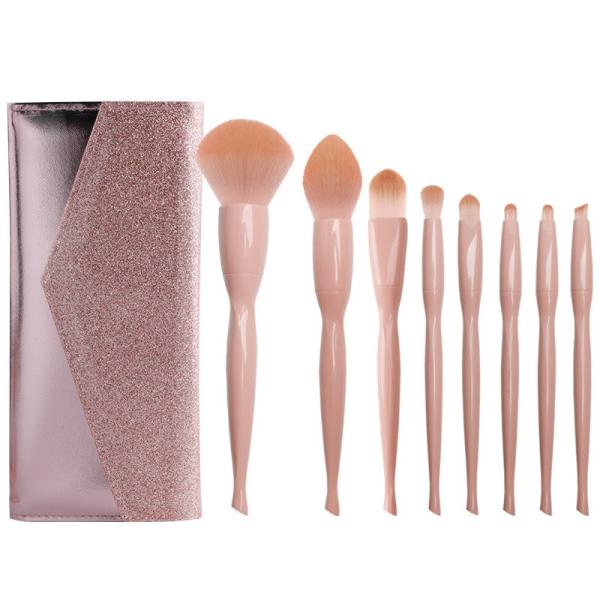 Buy Aluminum Handle Professional Makeup Brushes Superb Ability To Hold Powerder at wholesale prices