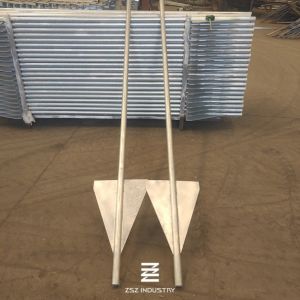 Hot Dipped Galvanized Fence Post with Wings 40mm x 2900mm