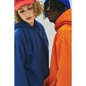 Embroidery Drawstrings Unisex Oversized Plain Cotton Hoodies