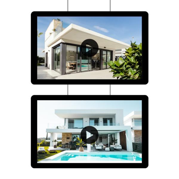 Buy HD Poster Advertising Screen Digital Signage Hanging 21.5 Inch Advertising Display Machine at wholesale prices