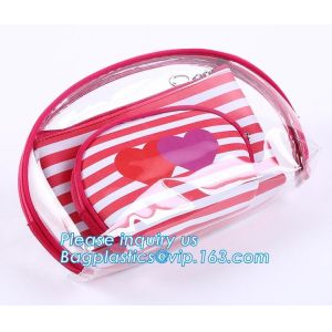 Girl Glitter PVC Fashion Cosmetic Bag, portable travel makeup bag cases bulk