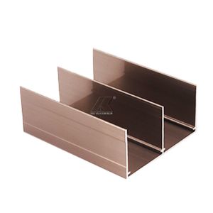 Sliding Door Wardrobe Aluminium Profile 6063 T5 Anodized Blown