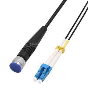 Polish Type RDC Plug to LC/UPC 2 Cores 9/125 OS2 G657A1 TPU Jacket Patch Cord