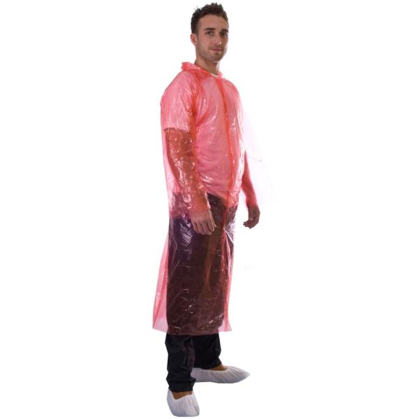 Buy Fluid Resistant Breathable Lab Coats , 100% Biodegrade Disposable Rain Ponchos at wholesale prices