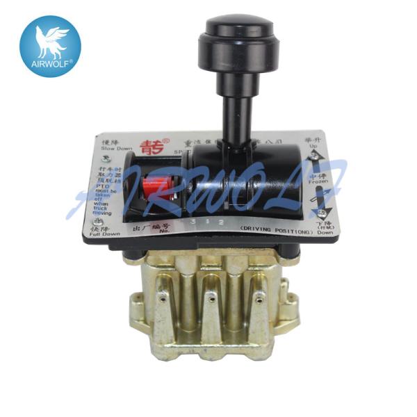 Silver Aluminum Alloy Dump Truck Valve / 6CV-D Tipper Controls Six Hole