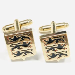 Novelty Enamel Cufflinks Custom Size Plating Gold Soft Enamel Hard Enamel