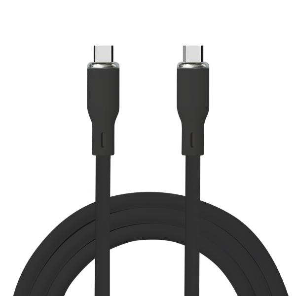 3A Output Silicone USB Charging Cable Pink / White / Blue / Black / Green Color