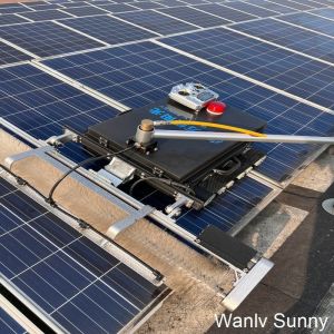 150 M Remote Controlled 1.2MW Solar Panel Cleaning Robot for Customized Building