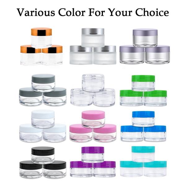 Custom Logo Cosmetic Jars Packaging Plastic Jar Containers Mini Rose Gold Cosmetic Jar Other Cosmetic