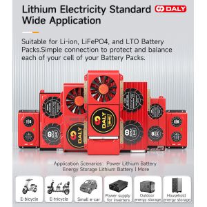 Smart Bms Lifepo4 Battery 12v 120A Bms With UART BT 485 CAN Function