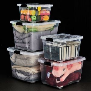 Recyclable Bin Household Multifunction Large Stackable Clothes Clear Transparent