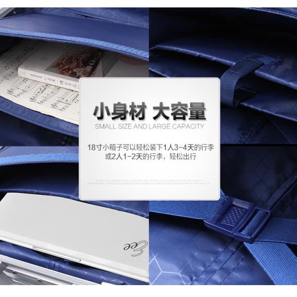 18 inch luggage, multifunctional small boarding luggage, business aluminum frame suitcase, men's and women's password 17 travel hard box