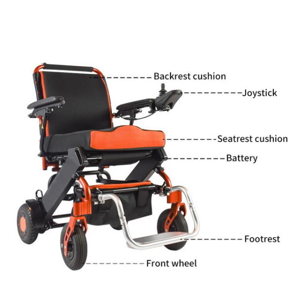 Buy Lithium Battery Electric Wheelchair 100KG Load 6km/H at wholesale prices