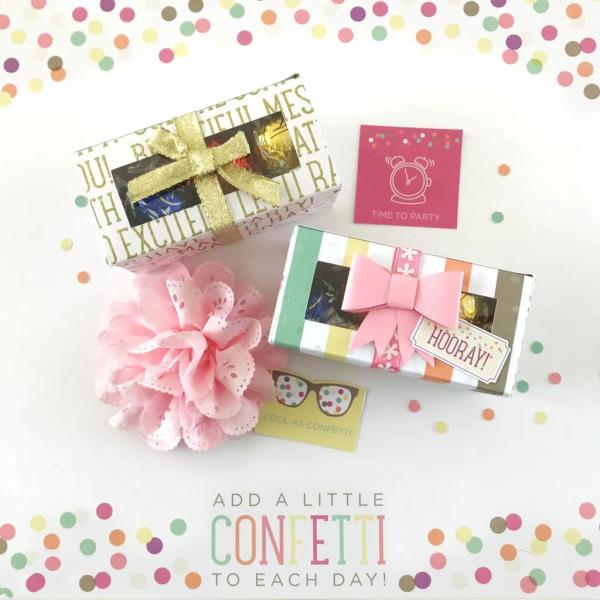 Paperboard Christmas Candy Gift Boxes Customized Logo