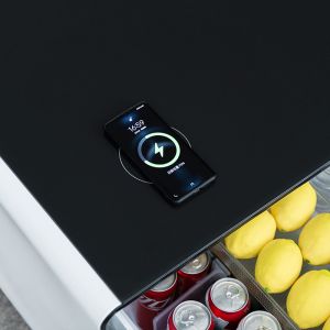 Dual-Zone Temperature Control Tempered Glass Table for Luxury Colored Home