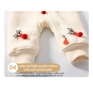 Kids clothing winter children clothes Christmas elk Christmas pajamas Jumpsuit