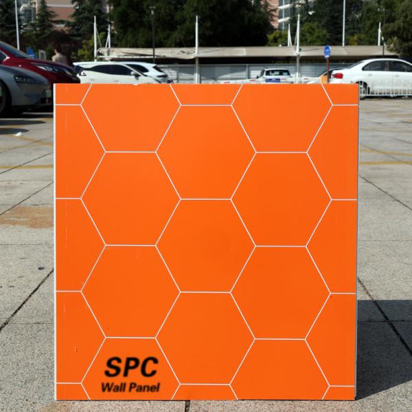 Buy Sample Free Waterproof And Scratch Resistant PVC Plastic Stone Rock Board Design SPC Wall Panel at wholesale prices