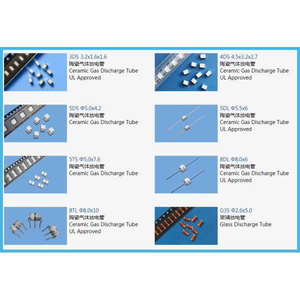 SMD 3 Gas 3 Pin GDT Discharge Tube 230V 20% 10kA Gas Tube Arrester