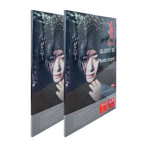 Rough Satin Waterproof Resin Coated Photo Paper , A4 Glossy Photo Paper 260gsm