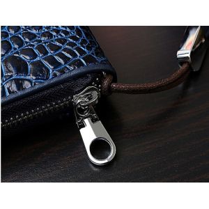 Men's 2016 new European and American crocodile pattern purse fashion trends