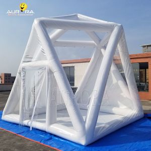 Quality Outdoor Non Continuous Inflatable Bubble Tent House Convenience PVC White Windproof for sale