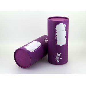 Purple Empty Paper Can Packaging for Promotional Gift Package and Tea