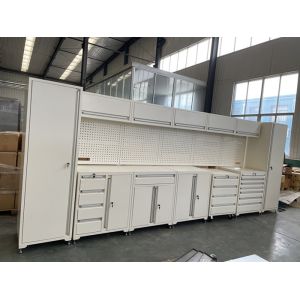 Workshop Garage Storage Cabinets with Doors and Shelves D600mm Heavy Duty