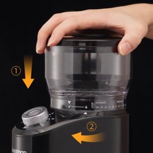 Household Automatic Espresso Machine 14 Setting Transparent Lid spresso French